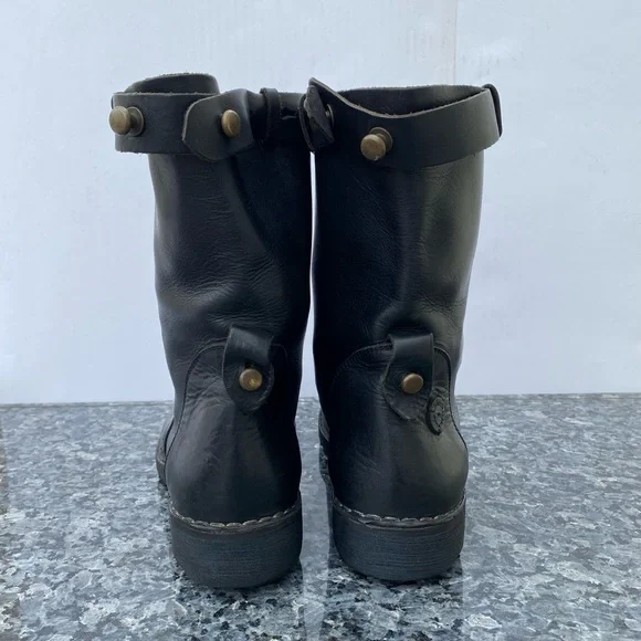 Diésel Black Gold Boots pull on Men’s size EU 42. Diesel Black Gold Leather Buckle Boots Size 45 EU main image 4
